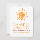 Jij bent mijn zonneschijn die Valentijn Kaart teke (Voorkant)