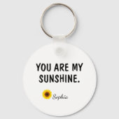 Jij Bent Mijn Zonneschijn Dochter Cadeau Sleutelhanger (Voorkant)