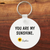Jij Bent Mijn Zonneschijn Dochter Cadeau Sleutelhanger (Voorkant)