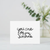 Jij bent mijn zonneschijn feestdagenkaart (Staand voorkant)