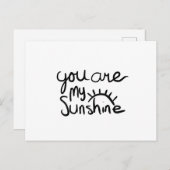 Jij bent mijn zonneschijn feestdagenkaart (Voorkant / Achterkant)