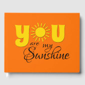 Jij bent mijn zonneschijn gastenboek (Voorkant)