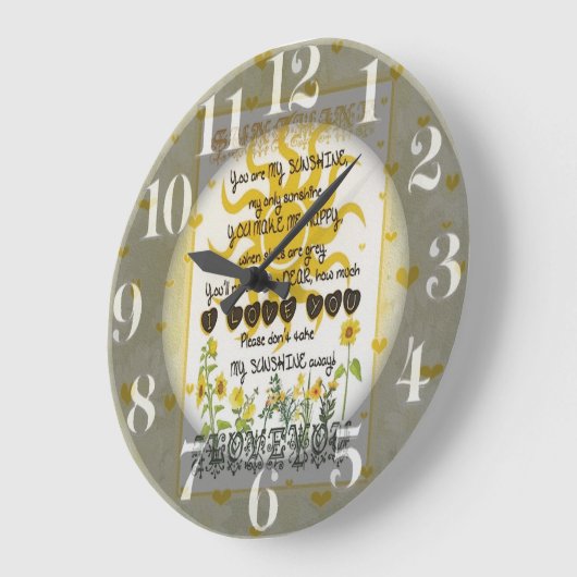 Jij bent mijn zonneschijn. grote klok (Hoek)