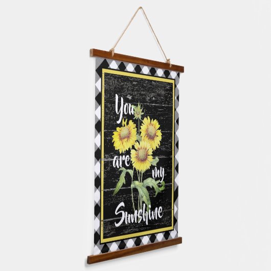 Jij bent mijn zonneschijn hangend wandkleed (Gebogen)