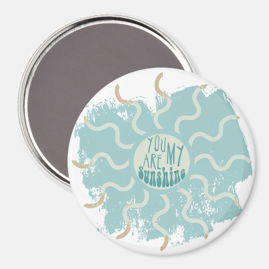 Jij bent mijn zonneschijn Inspirerend quote Magneet (Voorkant / Achterkant)