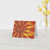 JIJ BENT MIJN ZONNESCHIJN KAART (Gele Bloem)