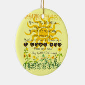 Jij bent mijn zonneschijn... keramisch ornament (Rechts)