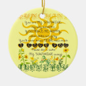 Jij bent mijn zonneschijn... keramisch ornament (Voorkant)