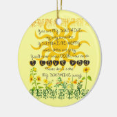 Jij bent mijn zonneschijn... keramisch ornament (Links)