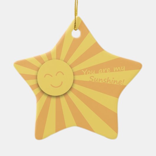 Jij bent mijn Zonneschijn! Keramisch Ornament (Voorkant)