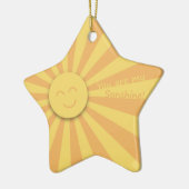 Jij bent mijn Zonneschijn! Keramisch Ornament (Links)