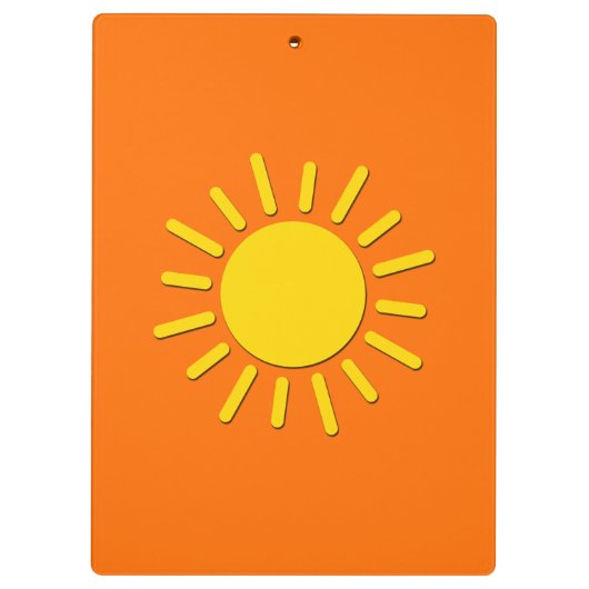 Jij bent mijn zonneschijn klembord (Achterkant)