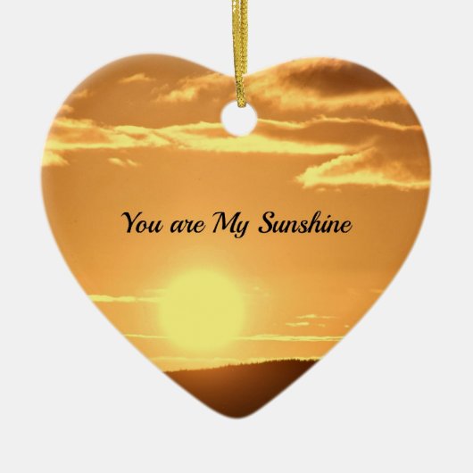 Jij bent mijn Zonneschijn - Landschap met Rijzende Keramisch Ornament (Voorkant)