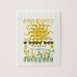 Jij bent mijn zonneschijn. legpuzzel