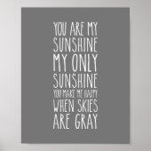 Jij bent mijn zonneschijn... mijn enige zonneschij poster (Voorkant)
