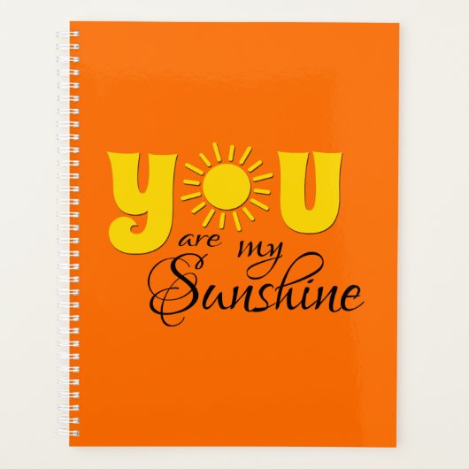 Jij bent mijn zonneschijn planner (Voorkant)