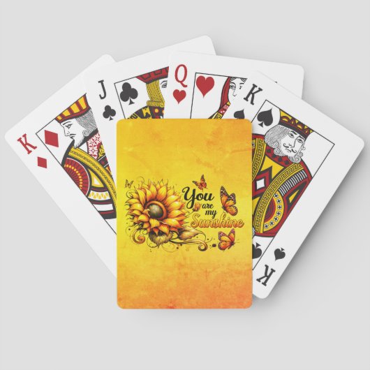 Jij bent mijn zonneschijn pokerkaarten (Achterkant)