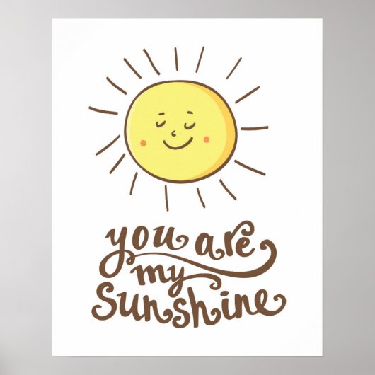 Jij Bent Mijn Zonneschijn Poster (Voorkant)