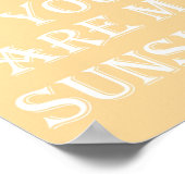 jij bent mijn zonneschijn poster (Hoek)