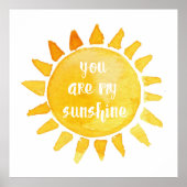 Jij bent mijn zonneschijn poster (Voorkant)