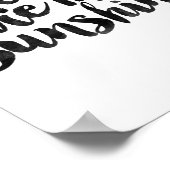 Jij Bent Mijn Zonneschijn Poster (Hoek)