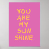 Jij bent mijn zonneschijn poster (Voorkant)
