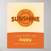 Jij bent mijn zonneschijn. —poster poster (Voorkant)