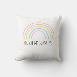 Jij bent mijn zonneschijn regenboog Worp Kussen
