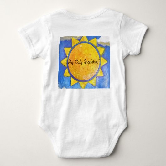 "Jij bent mijn zonneschijn..." Romper (Achterkant)