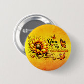 Jij bent mijn zonneschijn ronde button 5,7 cm (Voorkant /achterkant)
