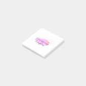 jij bent mijn zonneschijn roze paarse zonnestralen post-it® notes (Schuin)