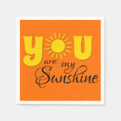 Jij bent mijn zonneschijn servetten (Voorkant)