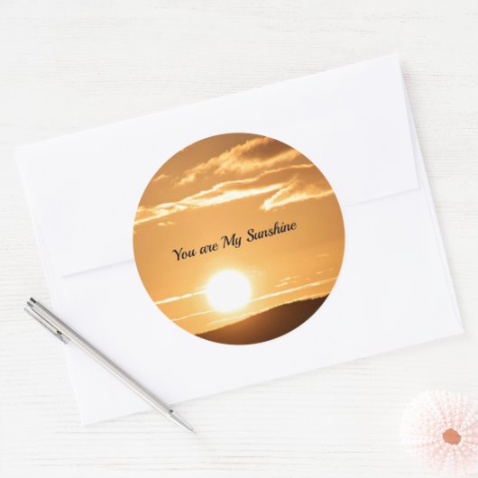 Jij bent mijn zonneschijn sticker (Envelop)