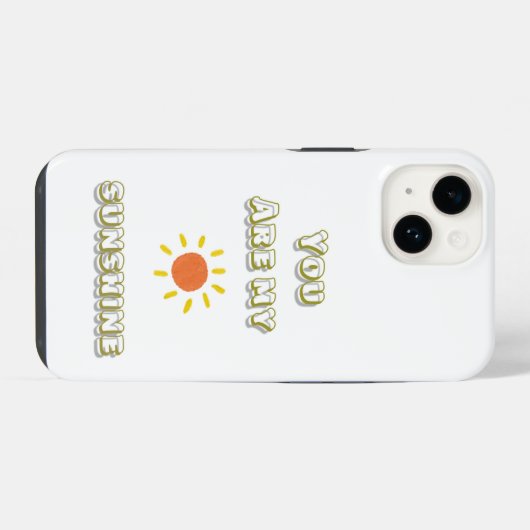 Jij bent mijn zonneschijn telefoonhoesje iPhone hoesje (Achterkant horizontaal)