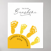 Jij bent mijn zonneschijn voetafdrukken poster (Voorkant)