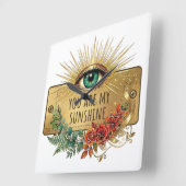 Jij Bent Mijn Zonneschijn Wandklok (Hoek)