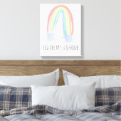 Jij bent mijn zonneschijn waterverf geschilderde r canvas afdruk (Insitu (Slaapkamer))