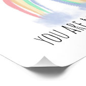 Jij bent mijn zonneschijn waterverf geschilderde r foto afdruk (Hoek)