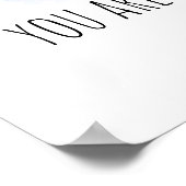 Jij bent mijn zonneschijn waterverf geschilderde r poster (Hoek)