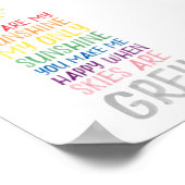 Jij bent mijn zonneschijn waterverf poster (Hoek)