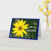 'Jij bent mijn zonneschijn' wenskaart Kaart (Gele Bloem)