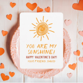 Jij Bent Mijn Zonneschijn Zon Tekening Valentijnsk Feestdagenkaart