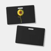 Jij Bent Mijn Zonneschijn Zonnebloem Softbal Badge (Voor- en achterkant)