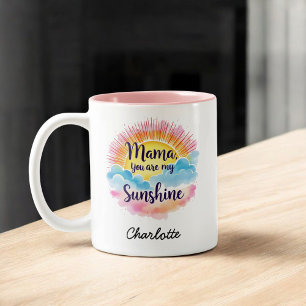 Jij bent mijn zonnetje   Hartstochtelijk cadeau vo Tweekleurige Koffiemok