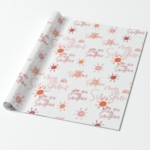 Jij bent mijn zonnetje in het rood cadeaupapier