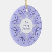 "Jij bent mijn zonnige!" Love Quote Waterverf Keramisch Ornament (Rechts)