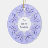 "Jij bent mijn zonnige!" Love Quote Waterverf Keramisch Ornament (Links)