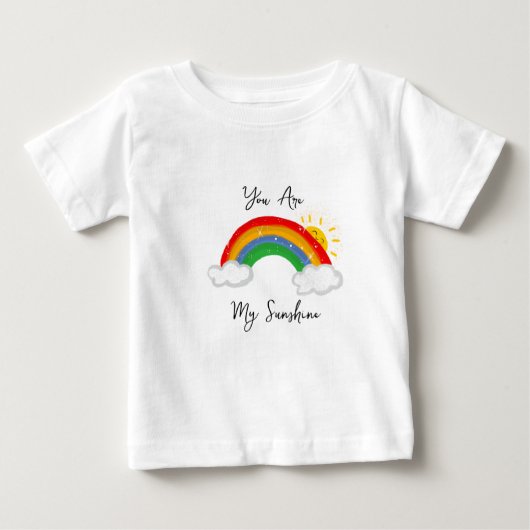 Jij bent mijn zonnige regenboogpeuter-shirt. (Voorkant)