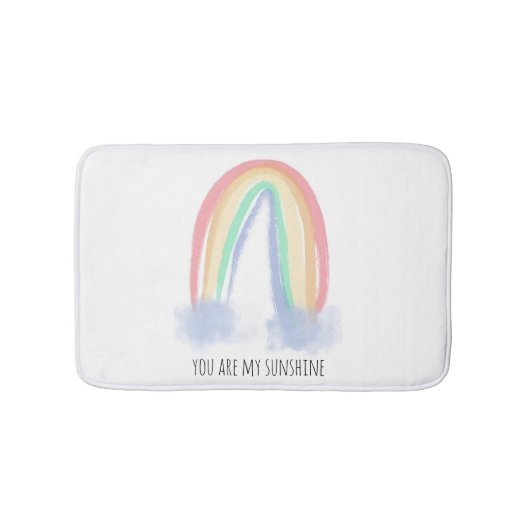 Jij bent mijn zonnige waterverf geschilderde regen badmat (Voorkant)