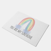 Jij bent mijn zonnige waterverf geschilderde regen deurmat (Schuin)